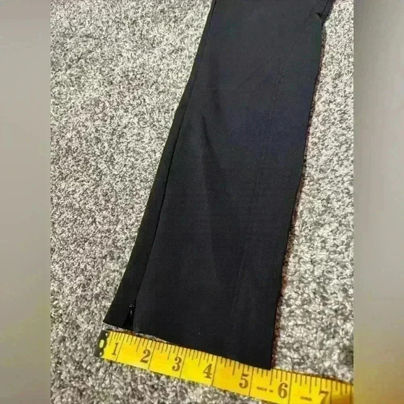 Massimo Dutti Women’s Slim Business Casual Pants Black Size 4 Stretch Ankle Zip - Picture 3 of 15